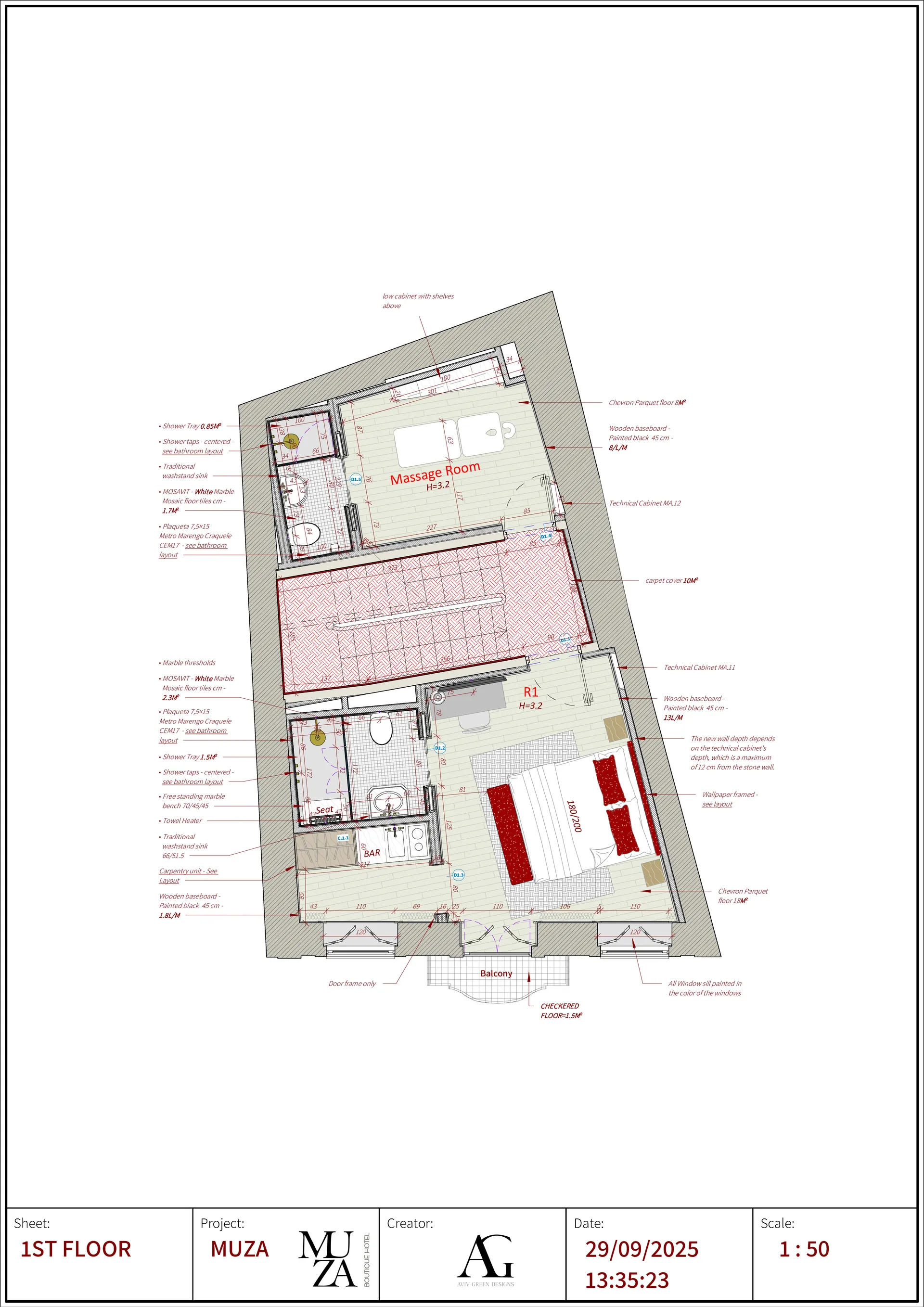 Muza Boutique hotel, Porto, Portugal — ARCHITECTURAL PLANNING (38)